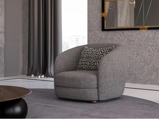 Gray armchair designer seating furniture upholstered furniture living room new seating arrangement