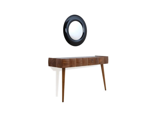 Console dresser modern wood console table with mirror luxury living room