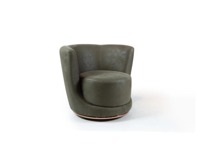 Modern armchair grey upholstered furniture living room design couch upholstery seat