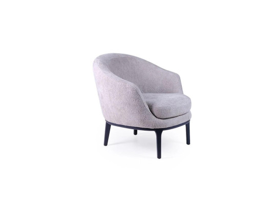 Designer luxury grey armchair upholstery couch seat modern textile upholstered furniture