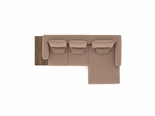 Upholstered furniture corner sofa L-shape beige designer furniture corner suite living room