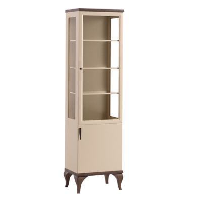 Living room set wall unit 2-piece set sideboard display cabinet glass cupboard