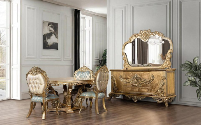 Complete Set Dining Table + 4 Chairs Dining Room Suite Dining Group Table Tables 5pc
