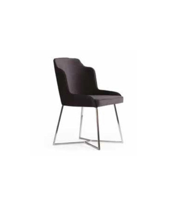 Chairs Upholstery Fabric Modern Designer Backrest Seat Armchair Luxury Dining Room 1x Chair