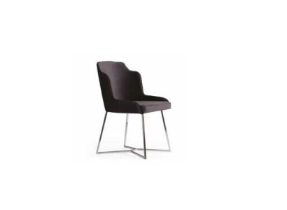 Chairs Upholstery Fabric Modern Designer Backrest Seat Armchair Luxury Dining Room 1x Chair