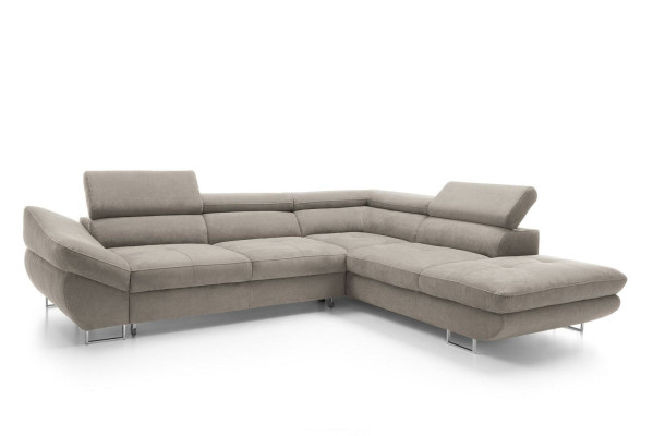 Corner couch sets L-shape sofa soft padding living area furniture textile yellow new