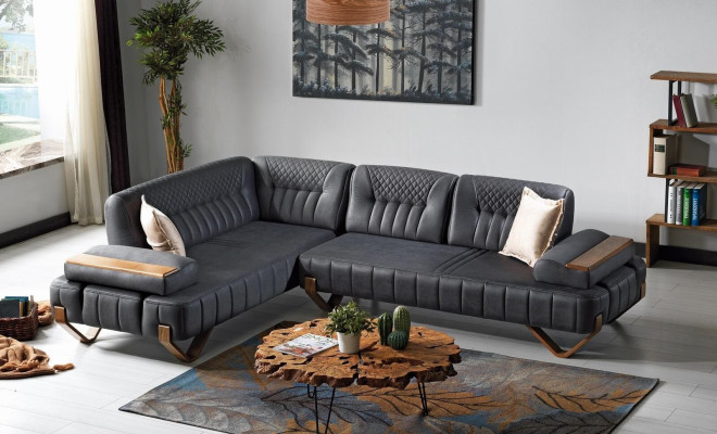L-shaped corner sofa fabric corner couch sofa upholstery premium couch L-shape modern new