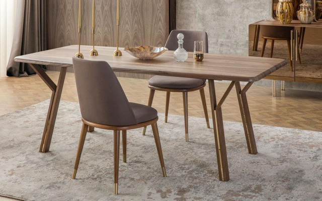 Dining Room Set 6x Chairs+Dining Table+Sideboard+Mirror Set Dining Room Designer New