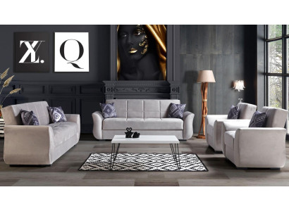Sofa set 3+2+1+1 with bed function complete set fabric sofa armchair sofa bed