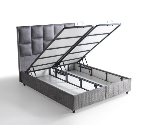 Bed Design Beds Luxury Beige Upholstery Bedroom Furniture Silver 160x200