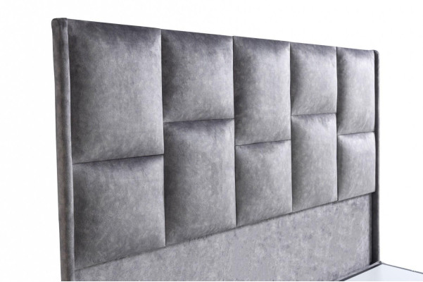 Bed Design Beds Luxury Beige Upholstery Bedroom Furniture Silver 160x200