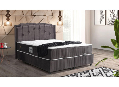 Bed design beds luxury upholstery bedroom furniture boxspring brown 160x200