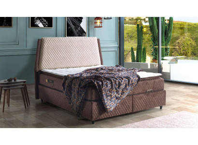 Bed Design Beds Luxury Beds Upholstered Bedroom Furniture Box Spring Brown