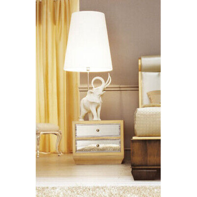 Bedside table white wood furniture design elegant bedroom furniture Art Deco new