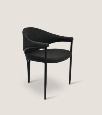 Black Designer Chair Luxury Dining Room Single-seater Modern Furnishing