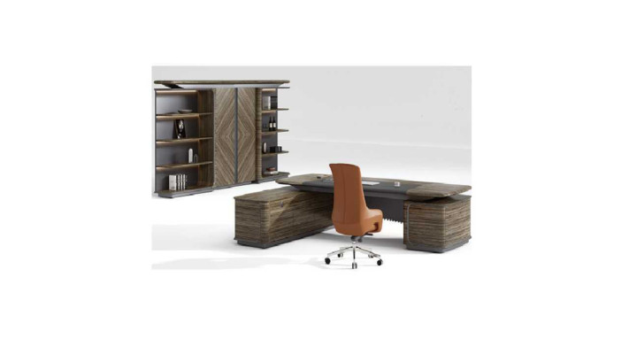 Office set corner desk cabinet group suite 2-piece desk