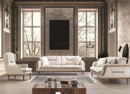 High-quality Armchair Modern white luxury armchair for living room New