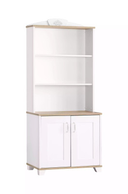 Bookshelf, bookcase, floor standing shelf, children's shelf, wood shelf, white, new
