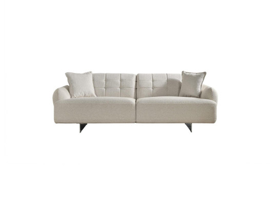 Luxury Couches Upholstered Sofa White Complete Three-Seater Armchair 2-Piece Sofas