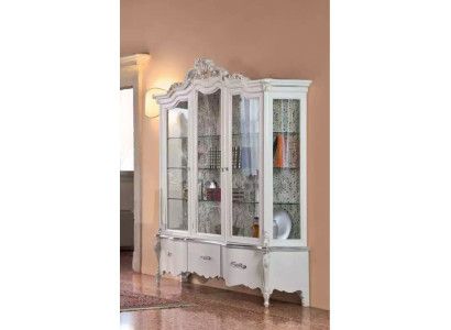 Luxury Wood Display Cabinet Sideboard Design Cupboards White Italian Furniture