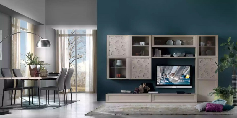 Living room set display cabinet sideboard wall units TV stand design cabinet new
