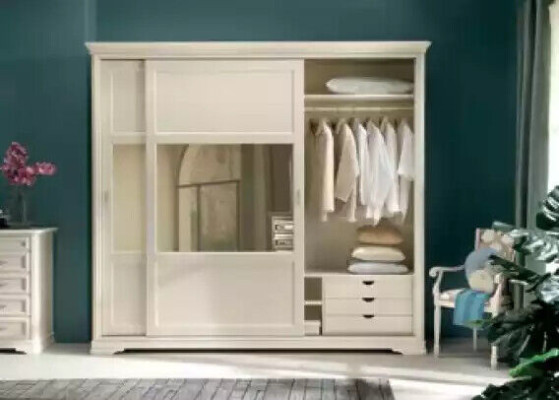 Wardrobe sliding doors cupboard furniture cabinets bedroom wood new