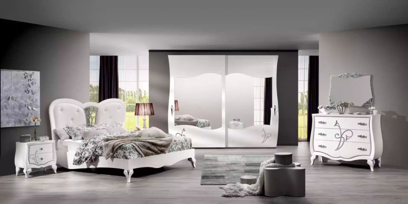 Modern solid wood wardrobe bedroom shelf cabinet white new