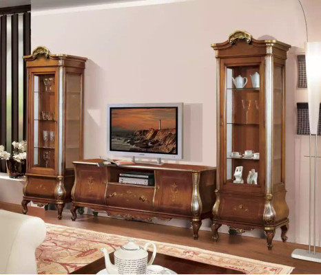 Brown TV shelf, rtv sideboard, living room furniture, wood stand, dresser