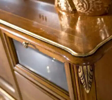 Wall unit display cabinet console wall unit classic wall living room new