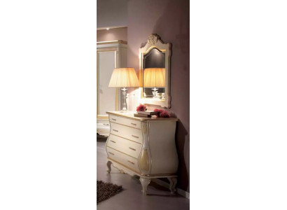 Sideboard Luxury Mirror Classic White Bedroom Furniture Cabinets Dressers