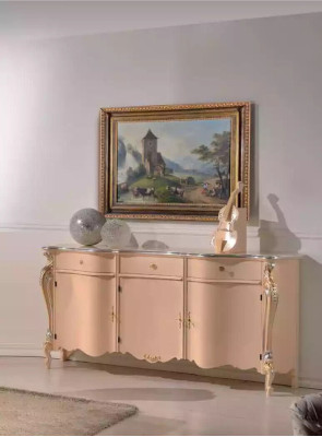 Sideboard dresser luxury beige cabinets wood wooden cabinet cabinet 200x57x100