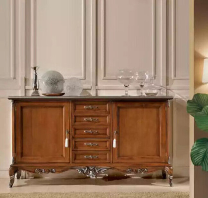 Sideboard, dresser, sideboard, solid wood, living room, Italian cabinet furniture.