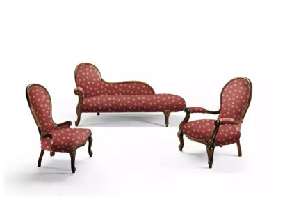 Lounge Sofa Lounger Cushion Chaise Classic Chaise longue Club Brown New