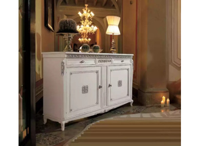 Sideboard Dresser Luxury Cabinets Living Room Wood White Classic Furniture