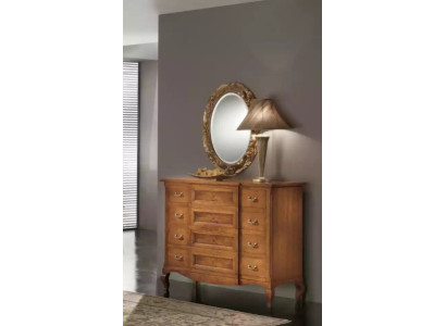 Bedroom dresser with mirror luxury modern furniture set 2-piece wood new