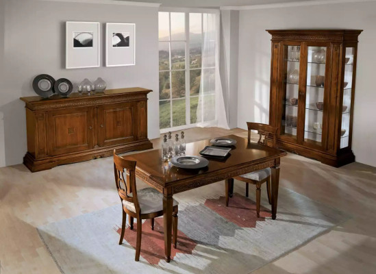 Complete dining table set with 4 chairs, dining room set, dining group, brown table 5-piece set