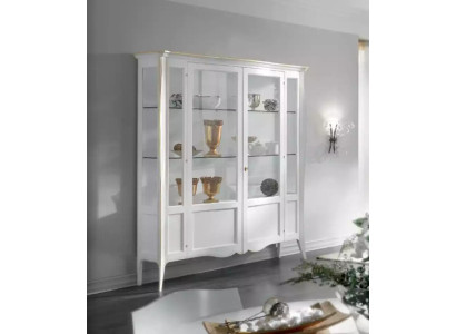 Showcase Italian luxury living room furniture cabinet classic style wood