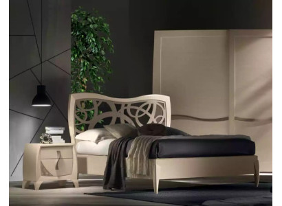 Bed, 2x nightstands, 3-piece bedroom design, luxury bedroom furniture