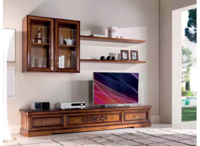 Living Room Modern Style Wall Units 5-Piece Set Sideboard Display Cabinets Shelf New