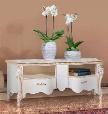 TV cabinet sideboard, rtv cabinet, wooden table, classic design, lowboard shelves