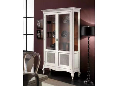 Display cabinet showcases luxury glass cupboard wood design furniture Italy