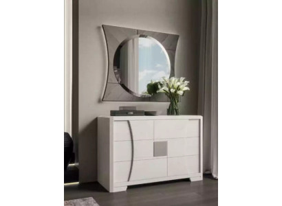 Chest of drawers with mirror luxury console chest bedroom new 2-piece set
