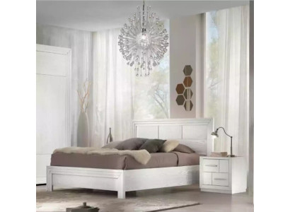 Design bedroom 3-piece set. Bed, 2 bedside tables, modern luxury furniture set, new
