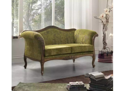 Sofa 2-seater fabric wood upholstered couch sofas design luxury new sofa