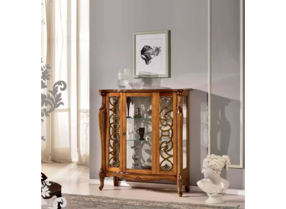 Classic display cabinet furniture living room cupboards cabinet glass cabinet wood