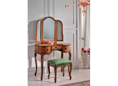 Brown dressing table mirror stool bedroom set stool chests of drawers