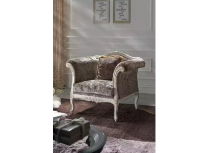 Armchair 1-seater upholstered sofas design luxury textile couch gray sofa new