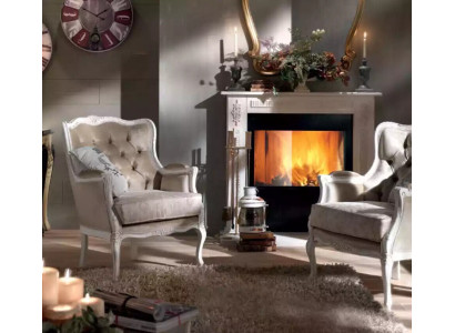 Luxury Armchair Design Upholstered Sofa Couch Living Room Fabric 1 Seater New