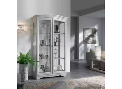 Display cabinet solid wood sideboard showcase massive living room furniture wood