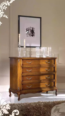 Classic dresser with 4 drawers luxury sideboard wooden furniture study room
